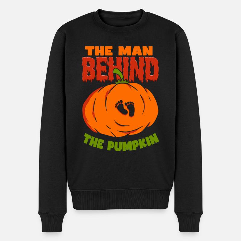 Annonce de grossesse Halloween - Pull Premium bio Homme - noir
