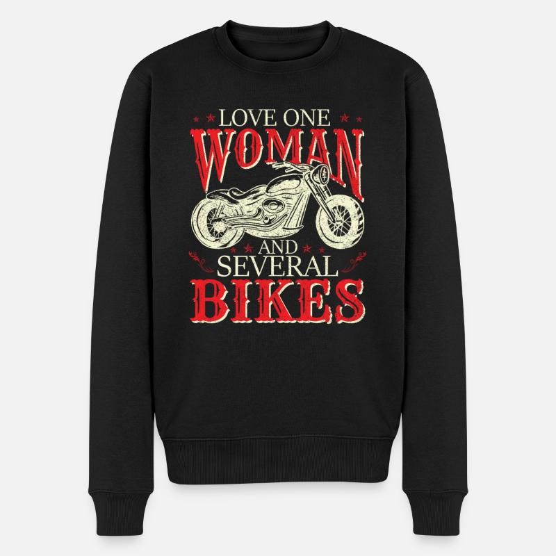 Aimez plusieurs vélos - Pull Premium bio Homme - noir