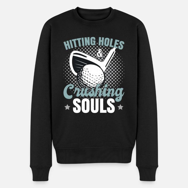 Drôle de golfeur Golf Golf - Pull Premium bio Homme - noir