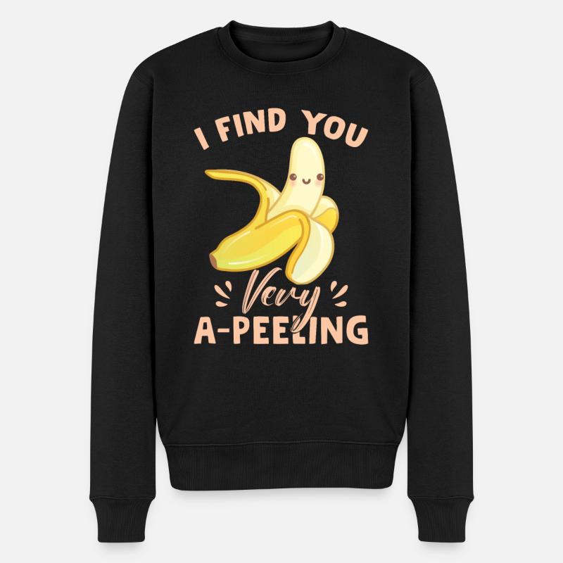 Banane Fruit Femmes Banane - Pull Premium bio Homme - noir