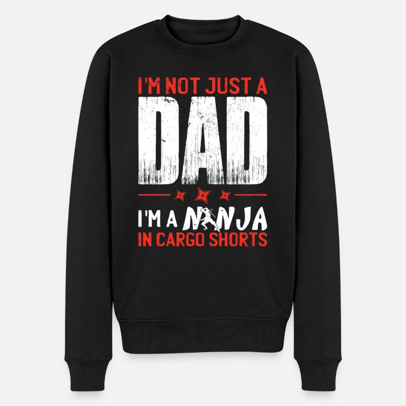 Pops Geschenk für Männer - Männer Premium Bio Pullover - Schwarz