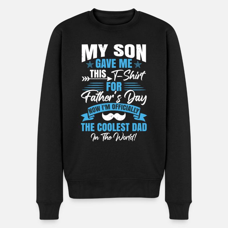 Fils Père Cadeau - Pull Premium bio Homme - noir