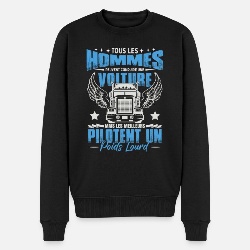 Poids Lourd - Pull Premium bio Homme - noir