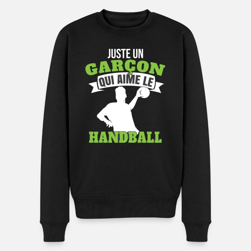 Enfant Handball Handballeur - Pull Premium bio Homme - noir