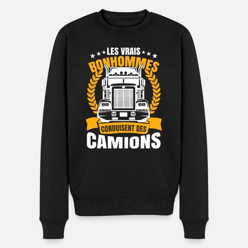 Hommes Camion Cadeau - Pull Premium bio Homme - noir
