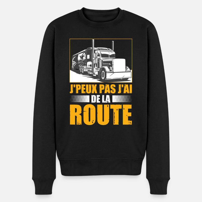 J'Ai De La Route - Pull Premium bio Homme - noir