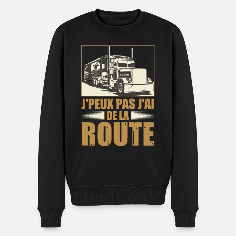 Camionneur Conducteur Camion - Pull Premium bio Homme - noir