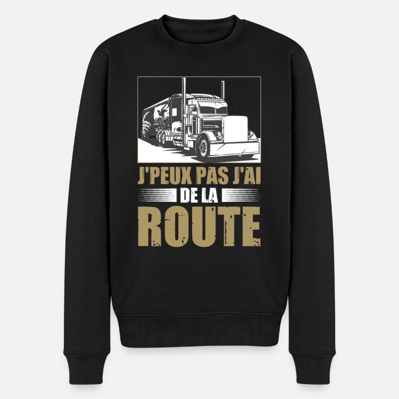 Cauffeur De Camion Route - Pull Premium bio Homme - noir