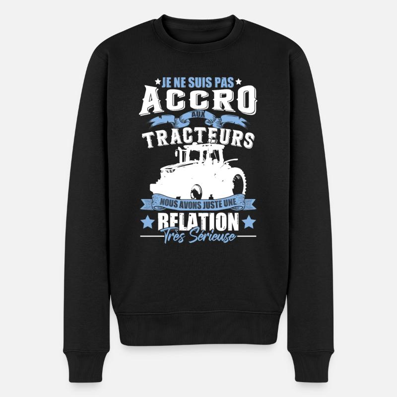 Paysan Fermier Tracteur - Pull Premium bio Homme - noir