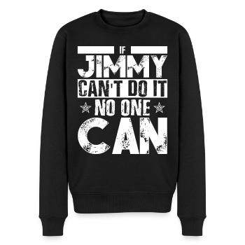 Funny Jimmy Birthday - Men's Premium Organic Jumper - black - Front - Nico (187cm)