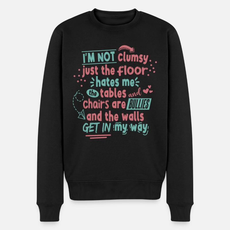 Je ne suis pas maladroit - Pull Premium bio Homme - noir