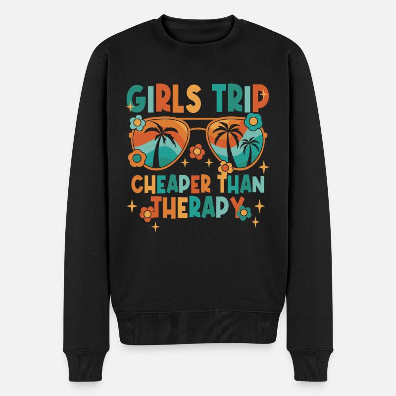 Voyage Filles Vacances d’été - Pull Premium bio Homme - noir