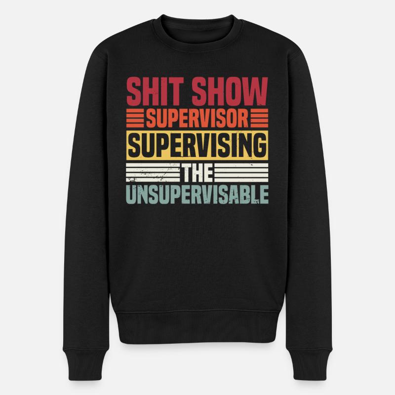 Superviser l’insurveillant - Pull Premium bio Homme - noir