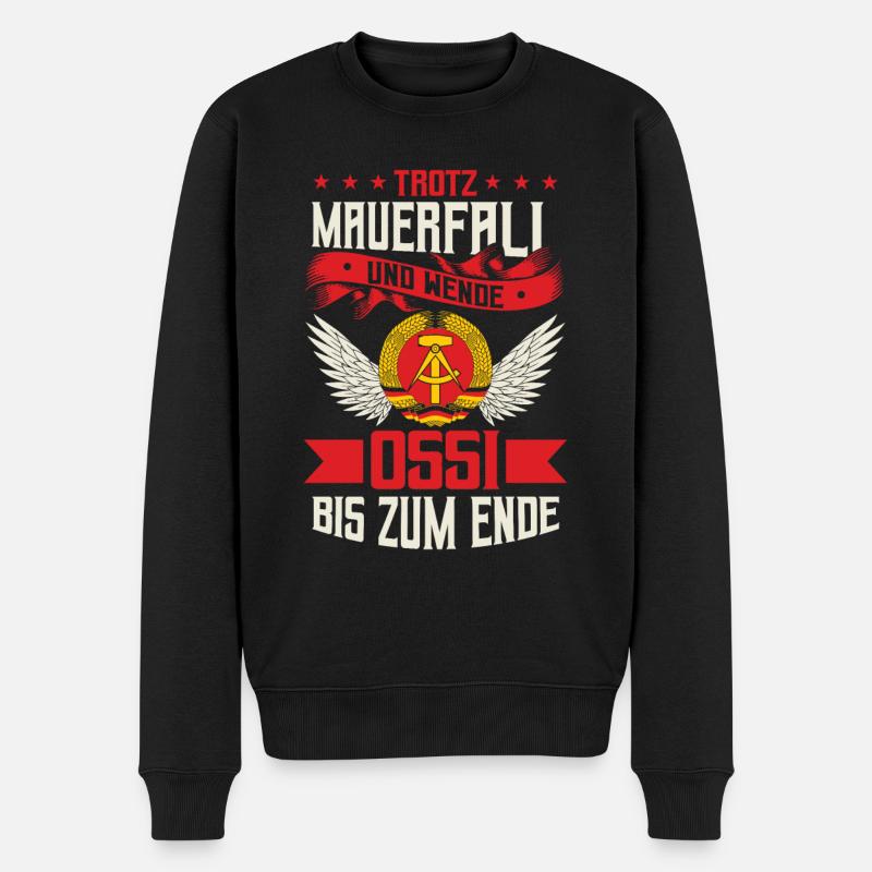 Ostblock Heimatliebe DDR Sprüche & Geschenke - Männer Premium Bio Pullover - Schwarz
