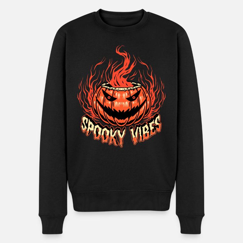 Joyeux Halloween Citrouille - Pull Premium bio Homme - noir