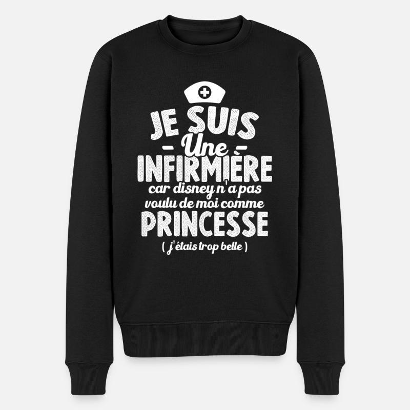 Je Suis Une Infirmière Humour Cadeau Infirmière - Pull Premium bio Homme - noir
