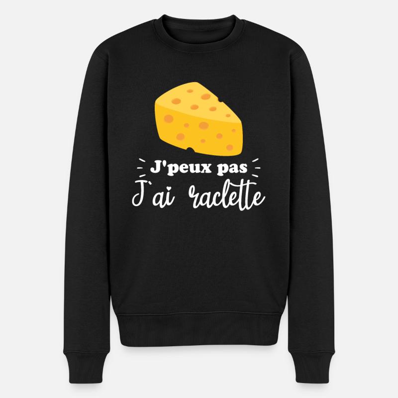 J'peux pas j'ai raclette - Pull Premium bio Homme - noir