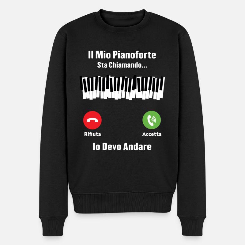 Mon piano m'appelle - Pull Premium bio Homme - noir