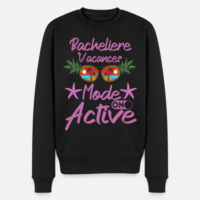 Baccalauréat 2023 Cadeau Réussite Bac Vacances - Pull Premium bio Homme - noir