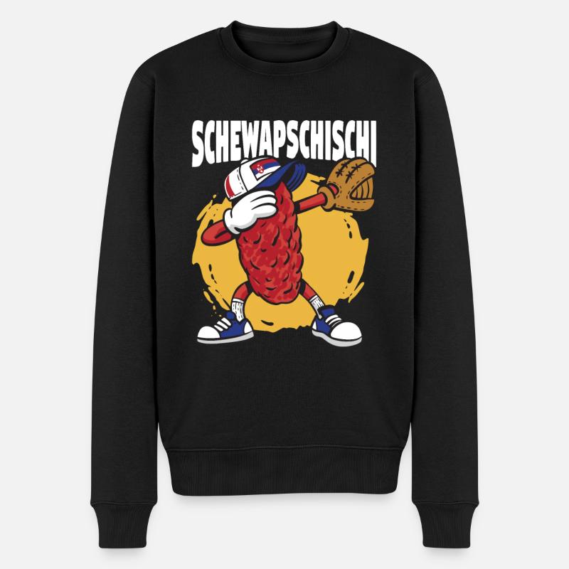 Schewapschischi - Cevapcici Balkanküche Balkan - Männer Premium Bio Pullover - Schwarz