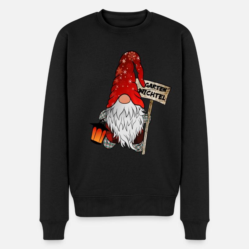 Nain de jardin – Noël Gnome - Pull Premium bio Homme - noir