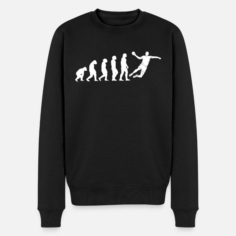 Handball évolution joueurs de handball joueurs de handball - Pull Premium bio Homme - noir