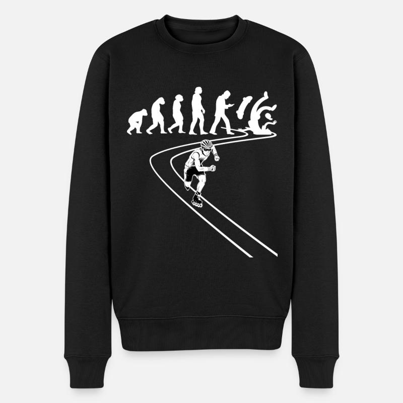 Inline-Skating Rollerskater Inline-Skater - Männer Premium Bio Pullover - Schwarz