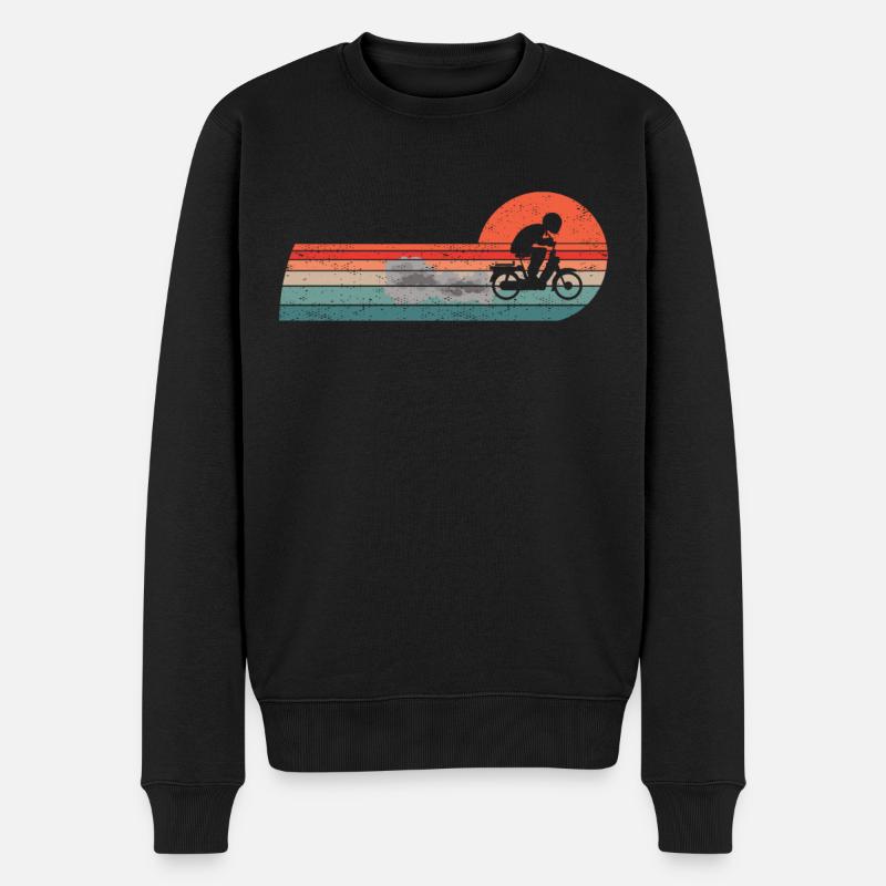 Mofa Mofaroller Moped Mofafahrer Zubehör Mofa - Männer Premium Bio Pullover - Schwarz