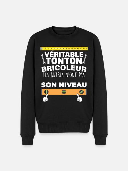 Tonton bricoleur humour citaiton pour mon oncle - Pull Premium bio Homme - noir