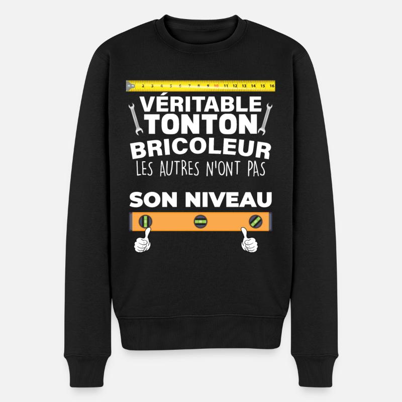 Tonton bricoleur humour citaiton pour mon oncle - Pull Premium bio Homme - noir