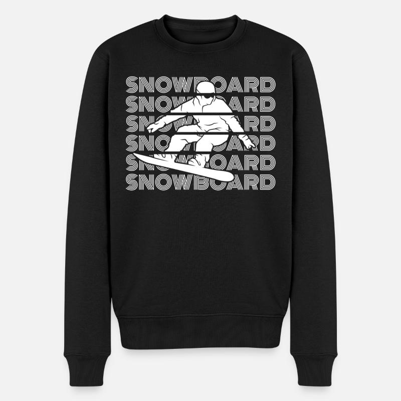 Snowboard Snowboard Hommes Snowboarder - Pull Premium bio Homme - noir