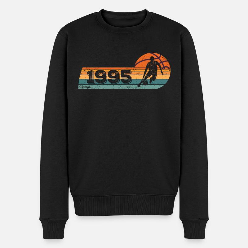 Basketteur né en 1995 Anniversaire - Pull Premium bio Homme - noir