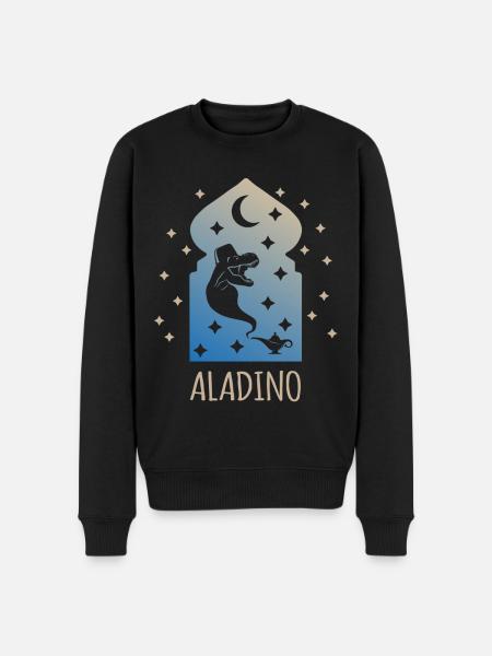 AlaDino (Dinosaur Miracle Lamp Edition) - Men's Premium Organic Jumper - black