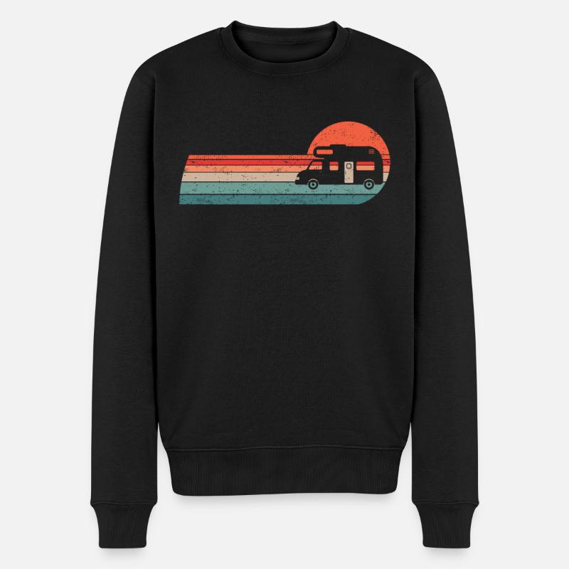 Camping-car Chauffeur Camping Camping - Pull Premium bio Homme - noir