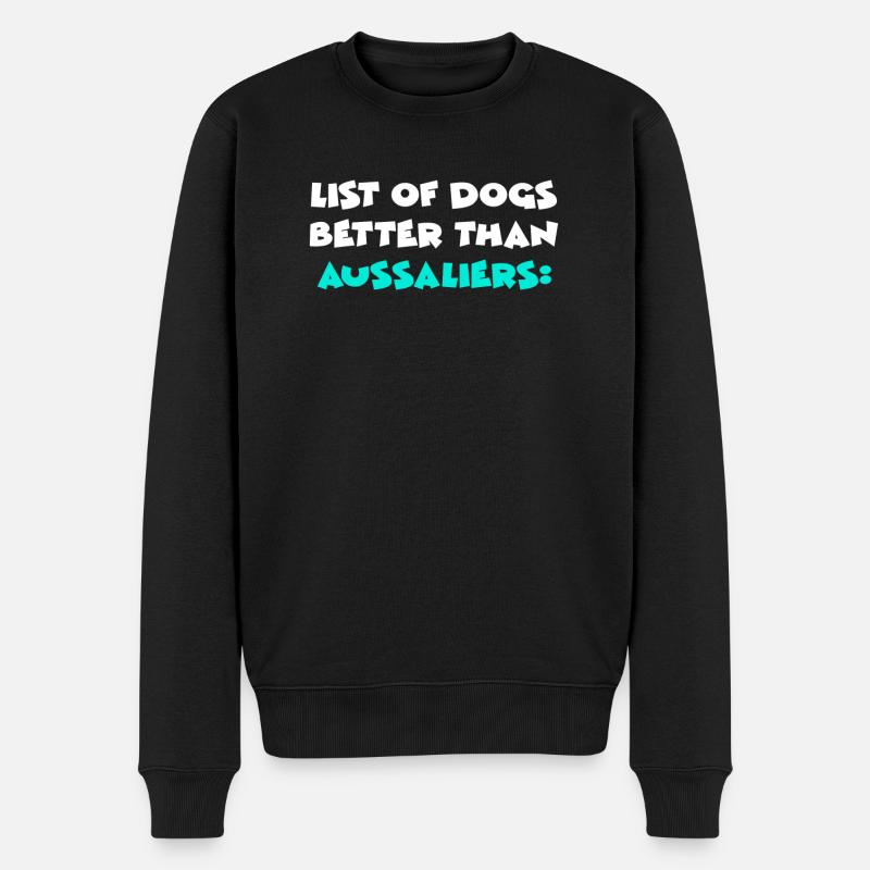 Aussaliers - Pull Premium bio Homme - noir