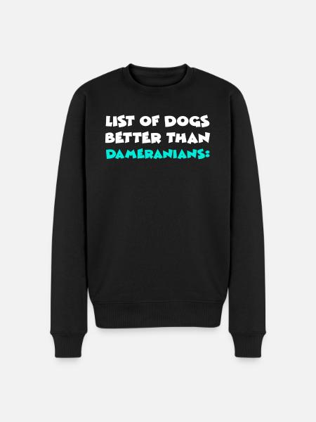 Dameraniens - Pull Premium bio Homme - noir