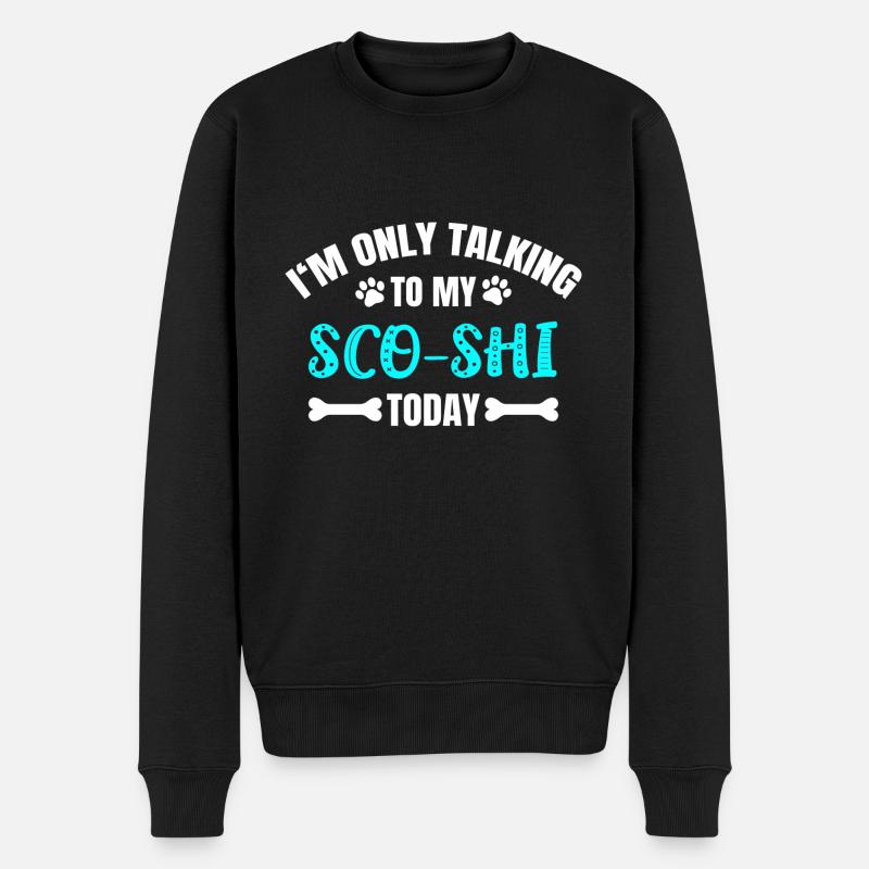 Sco-Shi - Männer Premium Bio Pullover - Schwarz