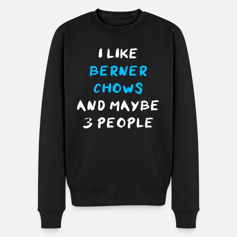 Berner Chow - Männer Premium Bio Pullover - Schwarz