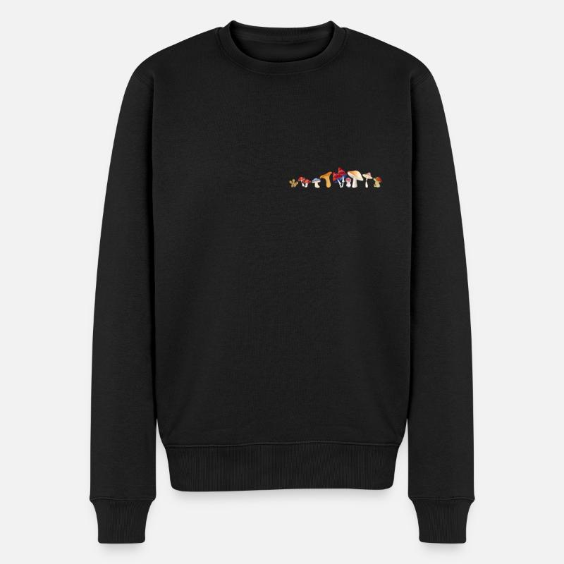 Collection de champignons Cueilleur de champignons Producteur de champignons - Pull Premium bio Homme - noir