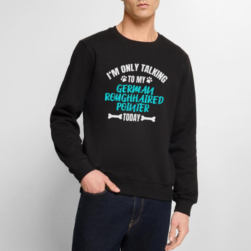 German Roughhaired Pointer Männer Premium Bio Pullover