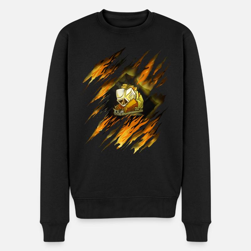 Schweißer schweissen Schweißgerät Schweisser - Männer Premium Bio Pullover - Schwarz