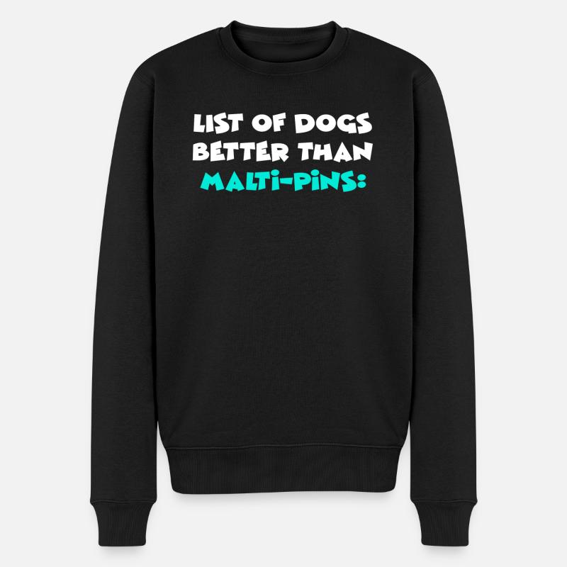 Épingles Malti - Pull Premium bio Homme - noir