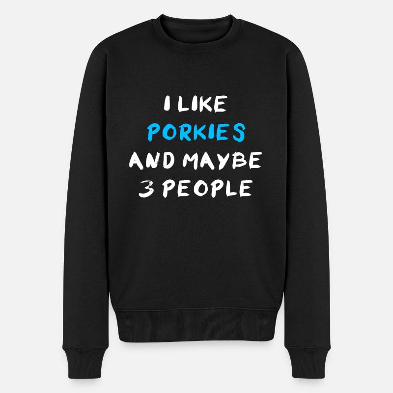 Porkie - Pull Premium bio Homme - noir
