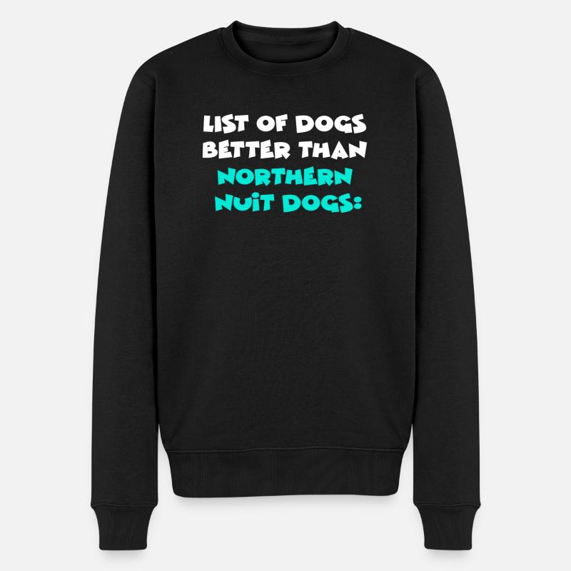 Northern Inuit Dogs - Männer Premium Bio Pullover - Schwarz
