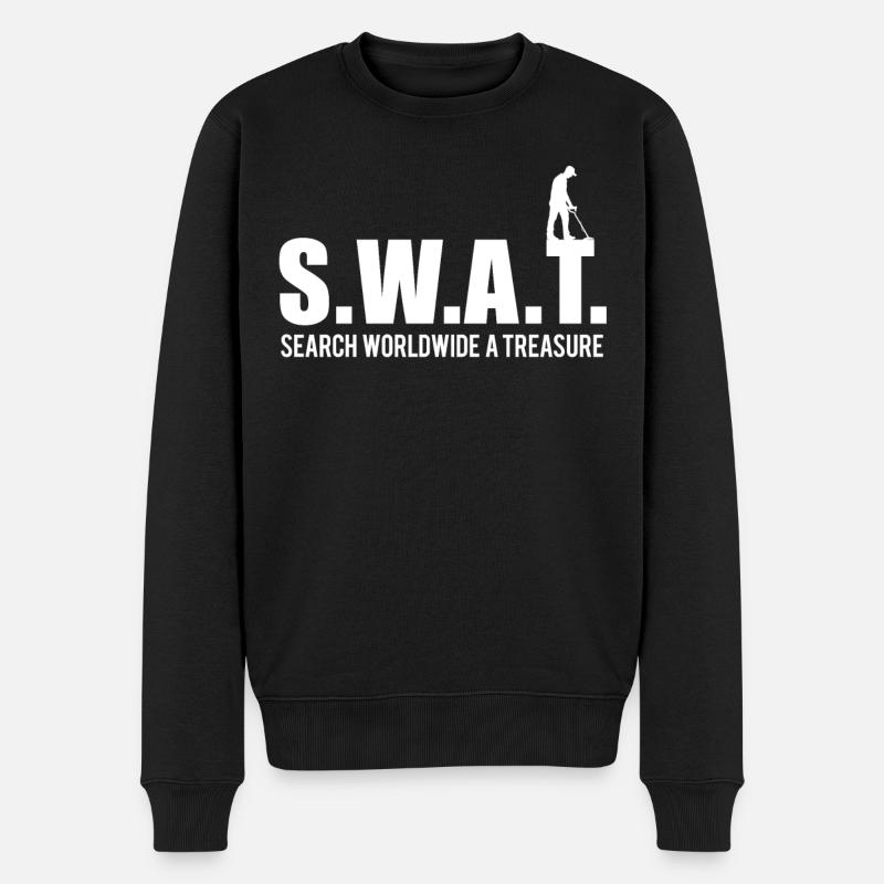 Détecteur de métaux SWAT-TREASURE - Pull Premium bio Homme - noir