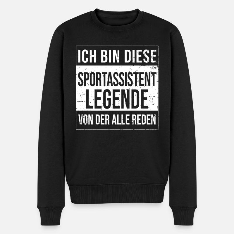 Co-Trainer Geburtstag geboren Legende - Männer Premium Bio Pullover - Schwarz