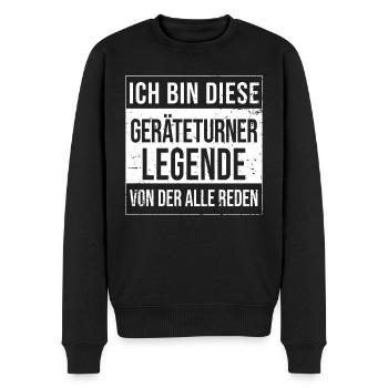 Kunstturnen Bodenturner Geburtstag Legende - Männer Premium Bio Pullover - Schwarz - Vorne - Nico (187cm)
