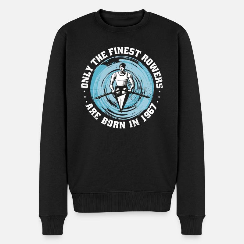 Canoë aviron Canoéistes Rameurs nés en 1967 - Pull Premium bio Homme - noir