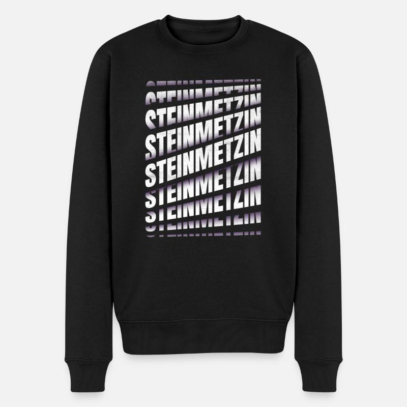 Handwerker Steinmetz Spruch Steinmetzin - Männer Premium Bio Pullover - Schwarz