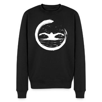 Schwimmer schwimmen Schwimm - Männer Premium Bio Pullover - Schwarz - Vorne - Nico (187cm)